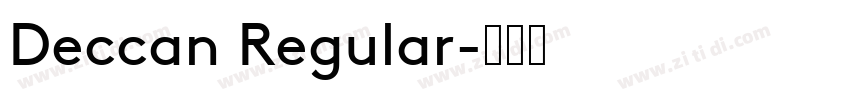 Deccan Regular字体转换